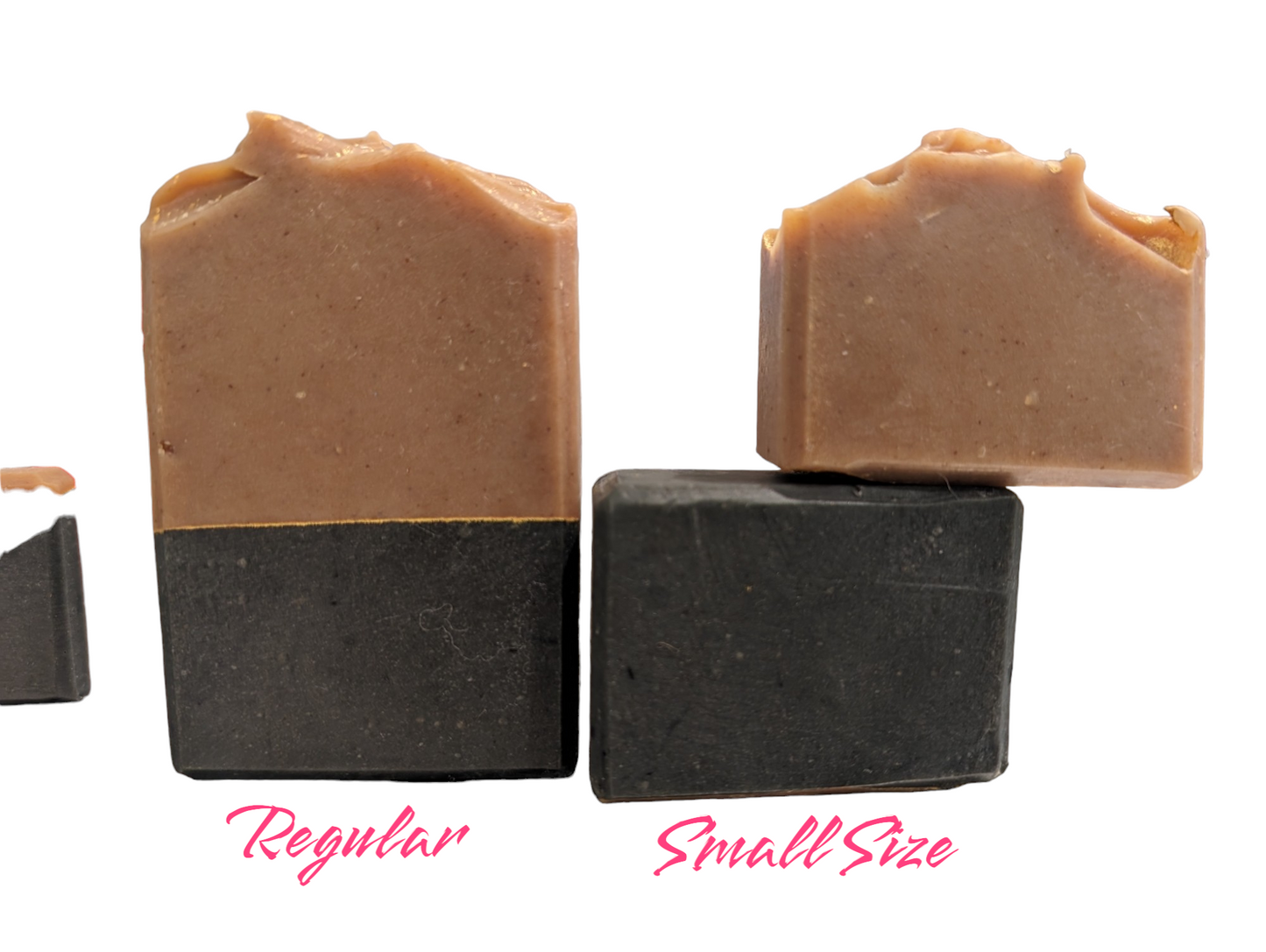 Goat Milk and Activated Charcoal layered soap. 2 layers separated by a line of gold mica. Bottom layer is black and top layer is brown. Manly scent is a blend of lavender, vanilla, woody, and musky tones create this fragrance. Think BBW/White Barn** or Commando** from Buff City and you'll understand.