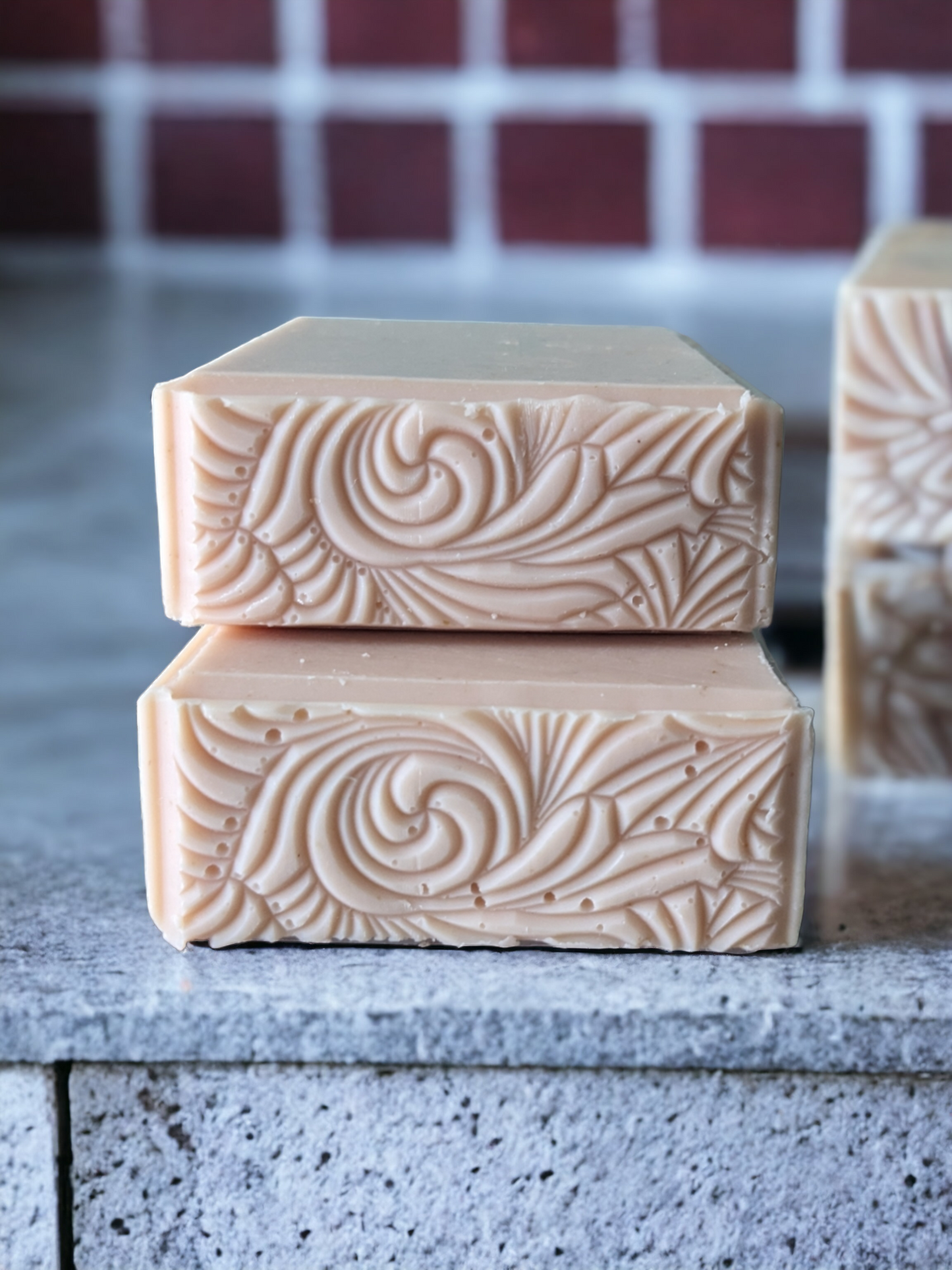 Hancrafted Calamine Clay soap bar boasting minerals like zinc and iron oxide that give it that gorgeous pink hue, Calamine clay is renowned for its myriad qualities. Combined with Aloe Vera juice, colloidal oats and heavy cream, this is one refreshing, skin lovin' soap bar!! Don't be fooled by the simple elegance of this sudsy delight, experience the pampering power of Calamine Clay yourself—give it a go!