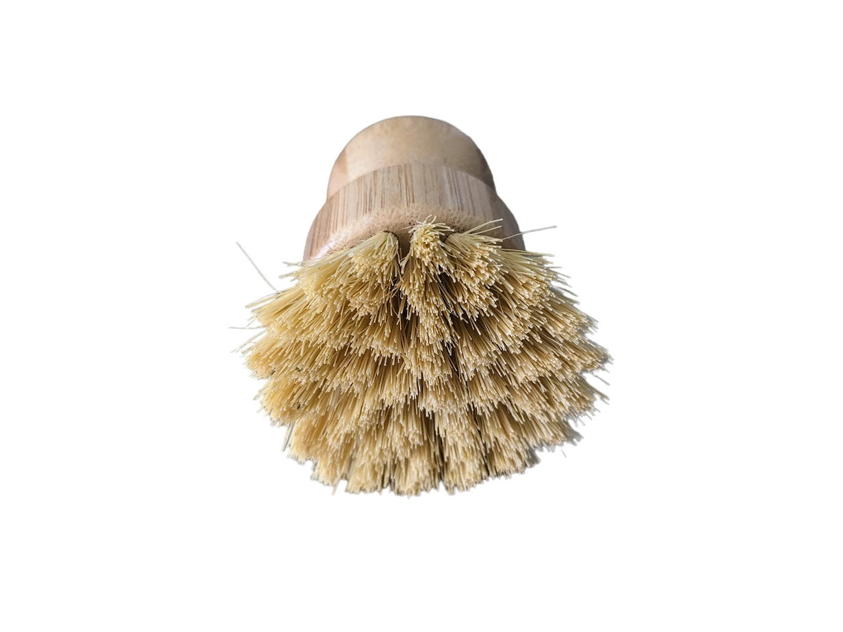 Sisal kitchen scrubbers with bamboo handle