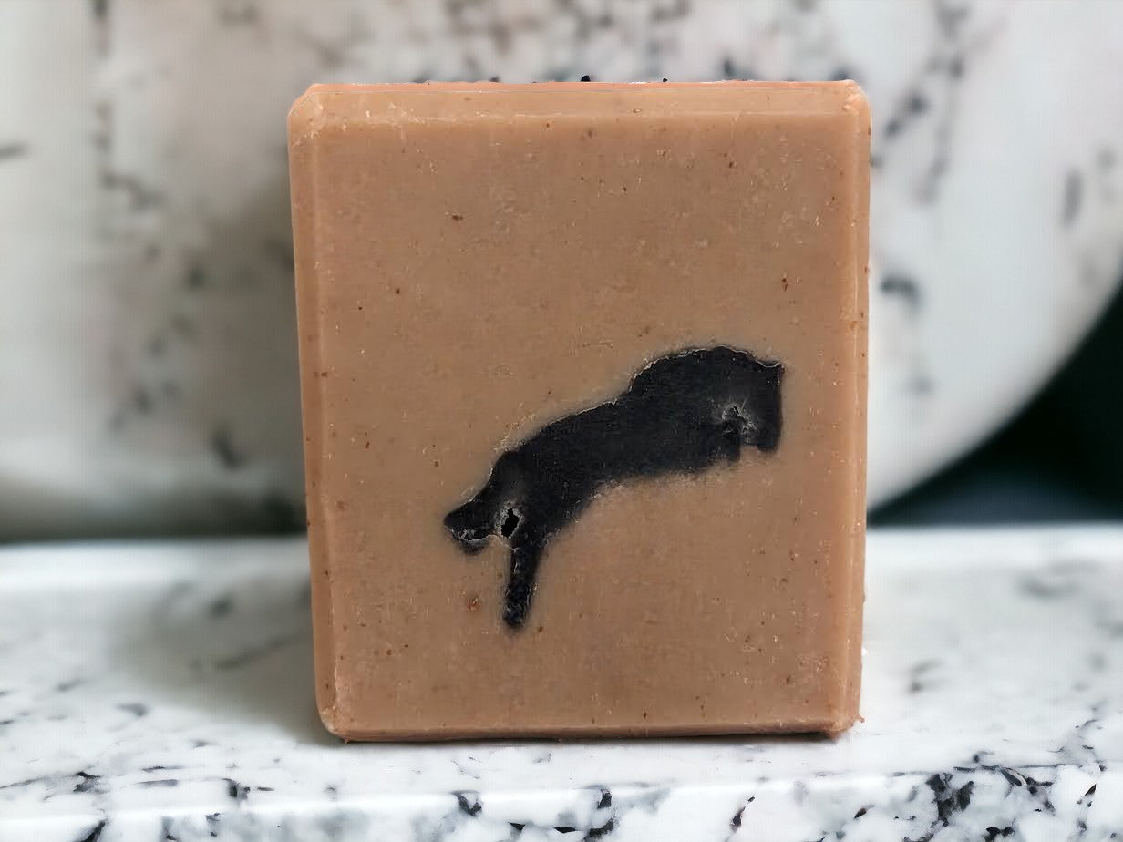 Jumpin' Black Jack - Soap with Horses - Coconut Milk, Colloidal Oats and Kaolin Clay Bar Soap